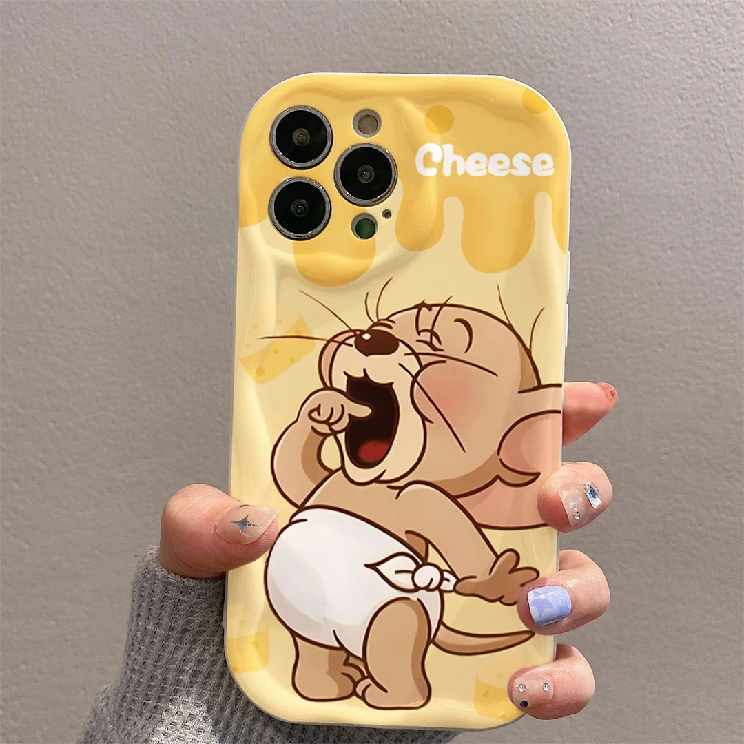 BANCA可爱卡通杰瑞适用苹果15手机壳iphone13/14promax全包12防摔
