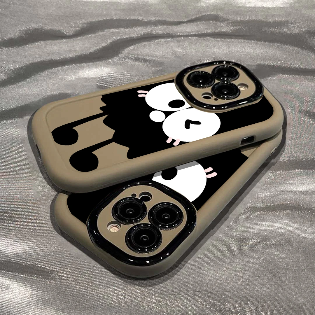 BANCA大眼煤球泡芙壳苹果15手机壳iphone13/14promax防摔12新款11