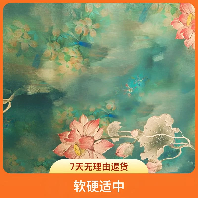 【荷塘月色】 80支高克重重磅布料 商柜高级高端品质追求 奢华旗袍