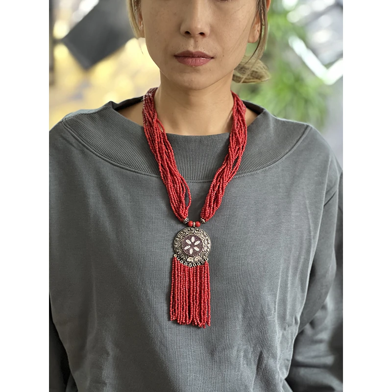 念北穿搭复古百搭时尚挂挂件件上衣00001