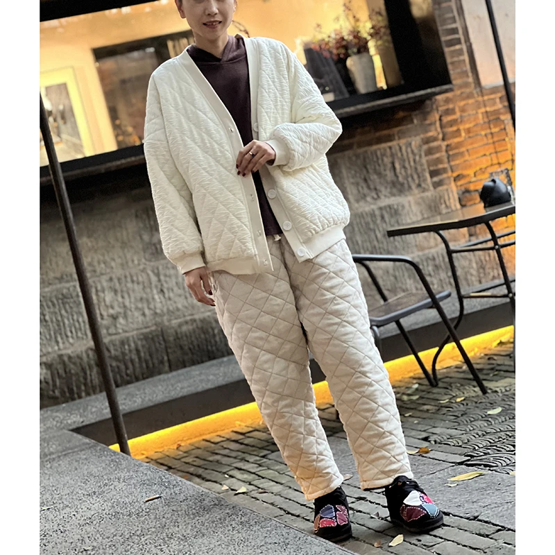 念北穿搭麻本色舒适宽松休外穿闲轻薄纯色两面穿棉裤K