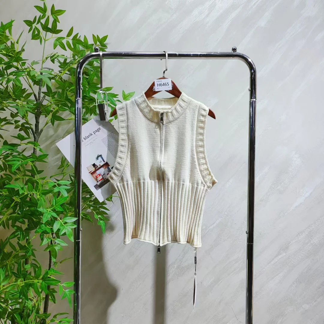 【H6465】 女士气质轻奢百搭针织马甲
