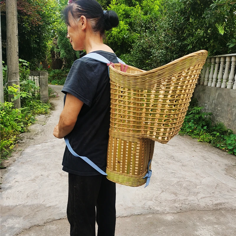 精品四川宝宝背篼竹编婴儿童小孩纯手工背娃娃竹编婴儿凉背篓