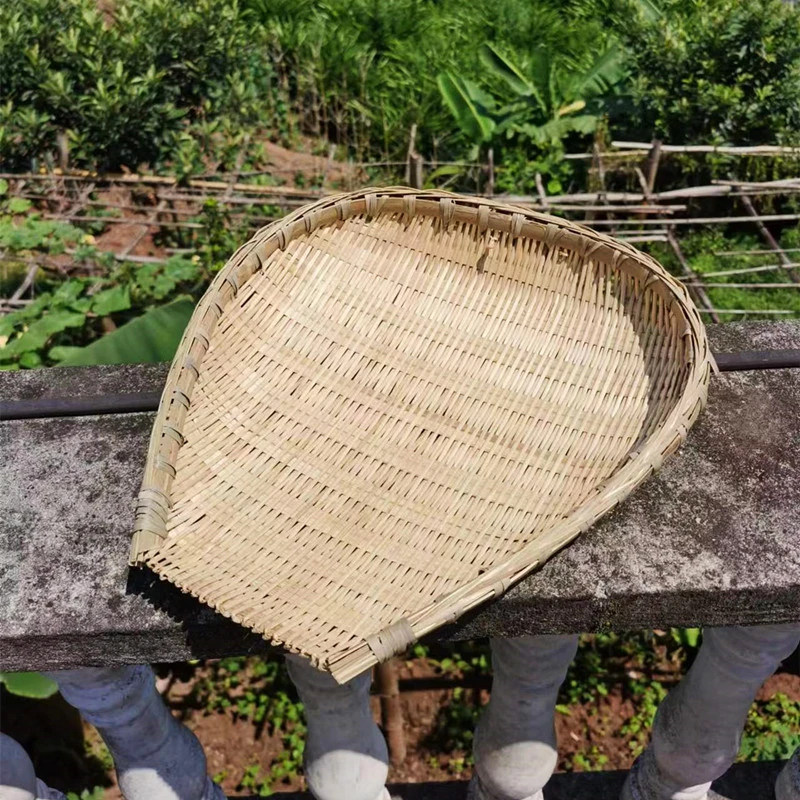 竹制品筲箕洗菜菜盛篮子家用洗菜筐手工簸箕沥米竹筐家用