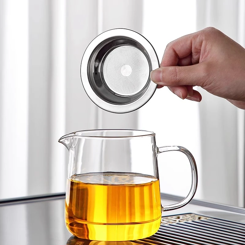 玻璃公道杯高档家用高硼硅耐热功夫茶具加厚分茶器带茶滤茶海套装