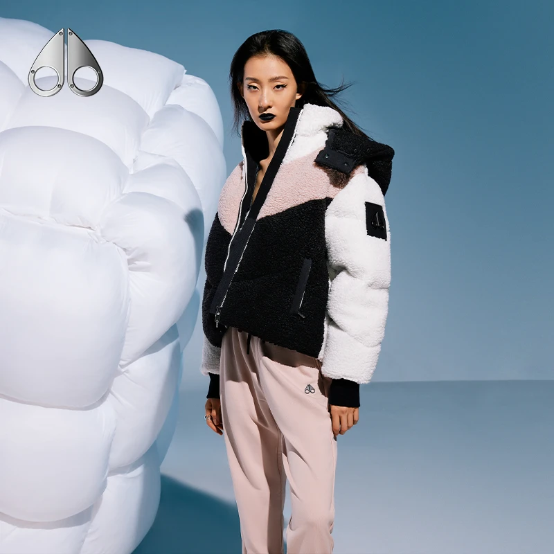 【独享7折】MOOSE KNUCKLES PUFFER 女羽绒服抓绒连帽外套M32LJ175