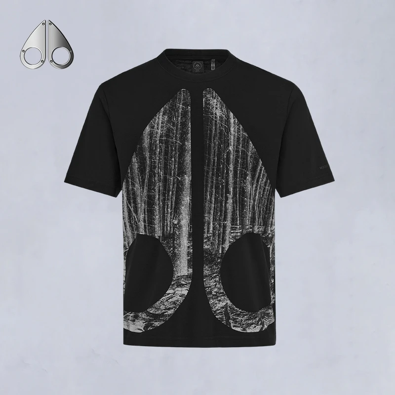 MOOSE KNUCKLES FOREST 男印花短袖T恤M34MT721