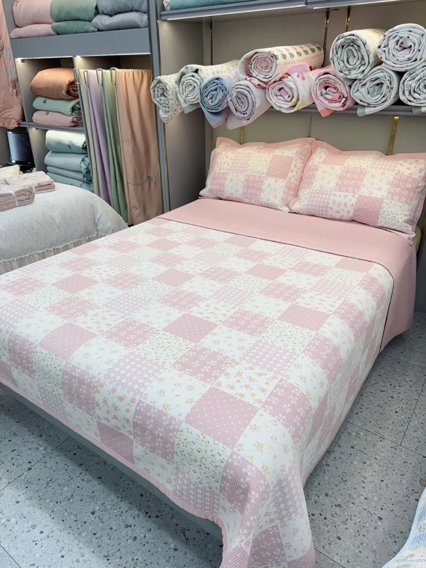 外贸高货天丝莫代尔床盖三件套 加大尺寸230*250柔软透气四季通用