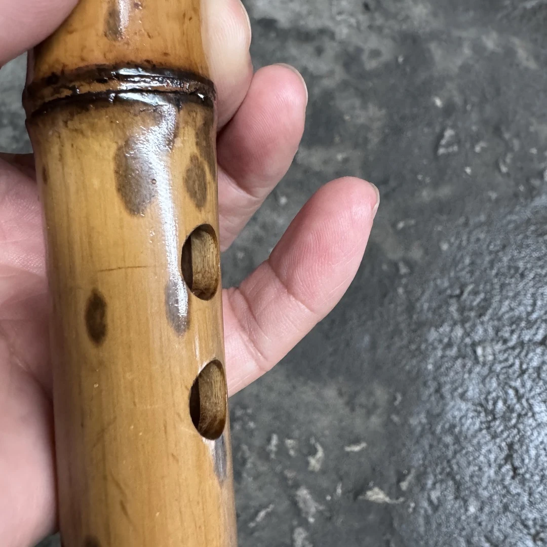 斑竹藏品 老料 专业演奏笛子 竹笛