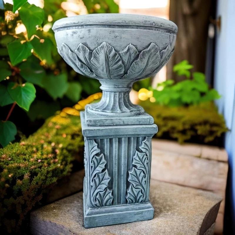 大号花盆罗马柱摆件创意工艺品花园庭院落地摆件时尚玄关简约