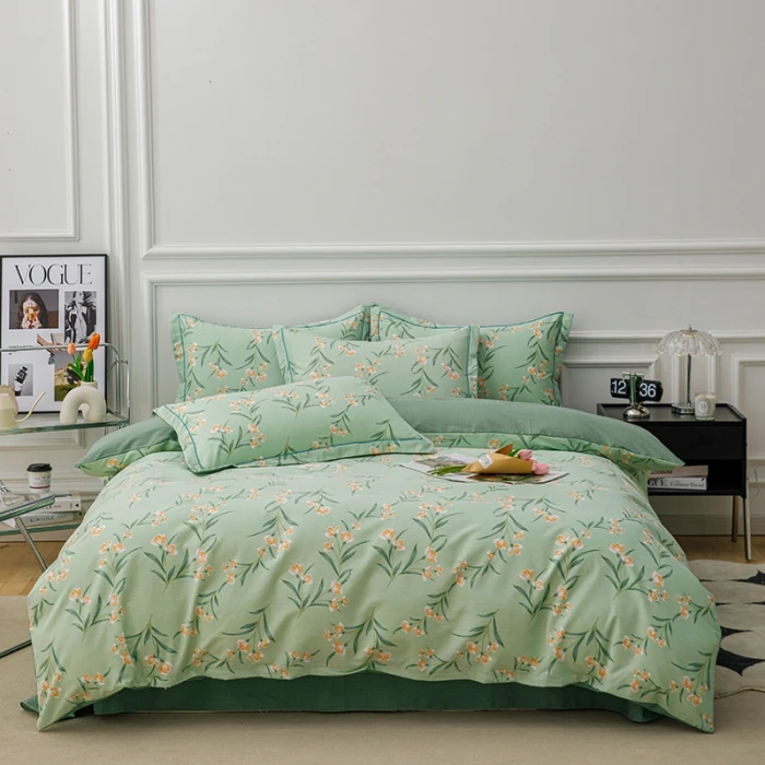 【四季通用】全棉四件套斜纹纯棉 高支高密 柔软透气可裸睡床上用品