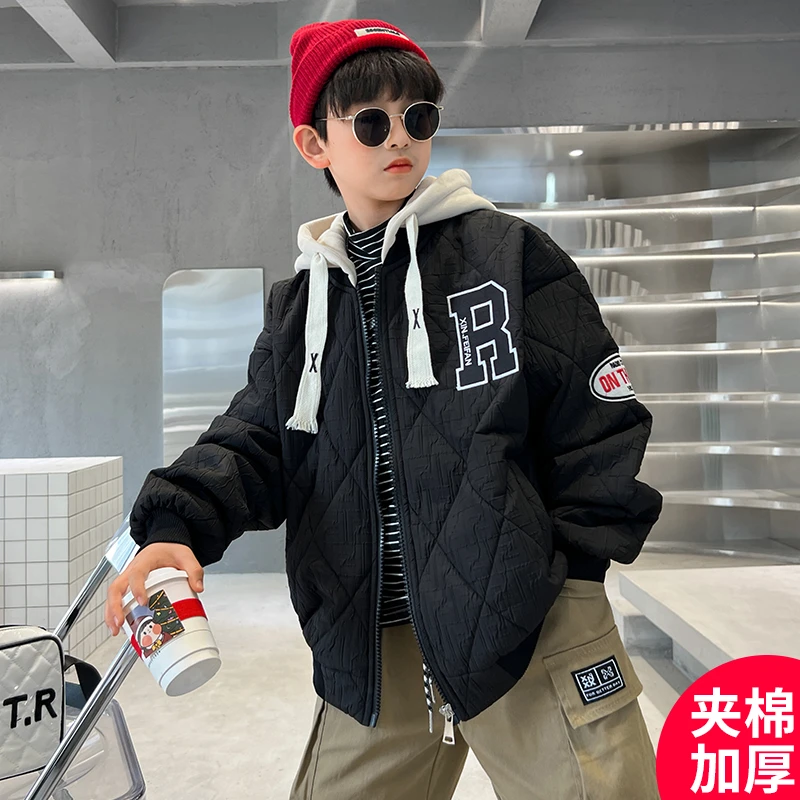 童装男童冬季加厚外套新款酷帅秋冬装上衣潮【百纳】C2116