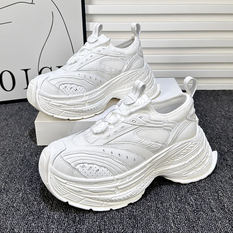 欧货16XL做旧巴黎厚底老爹鞋女2024新款百搭透气增高休闲运动鞋潮