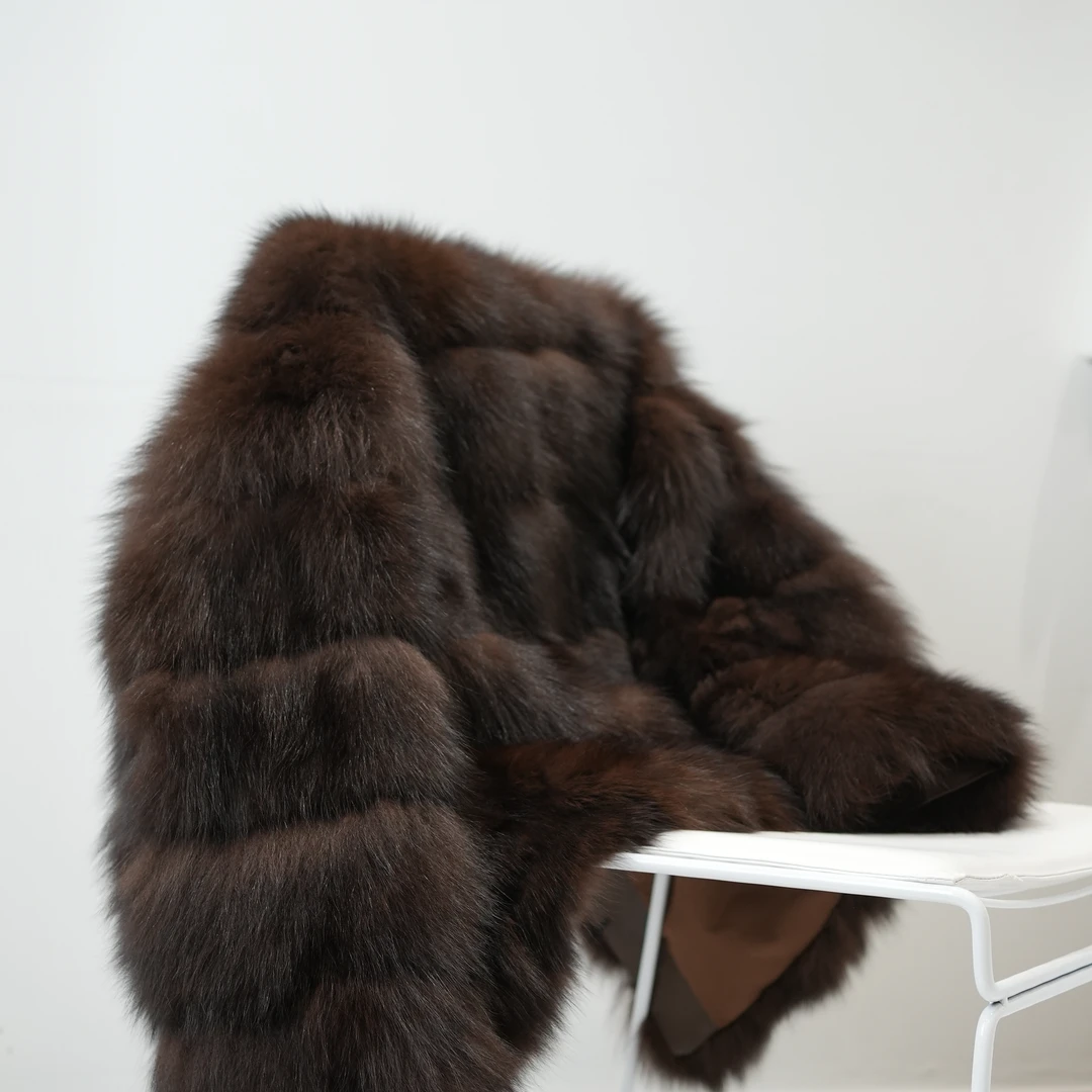 DM•STUDIO/秋冬重工奢华设计感进口皮草外套（3073）