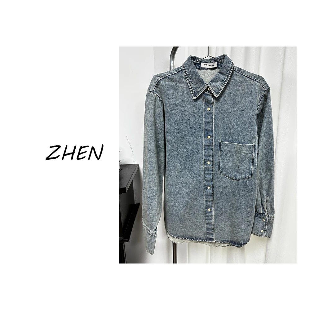 【ZHEN】K0835 2025新款衬衫显瘦时尚百搭设计师轻奢款