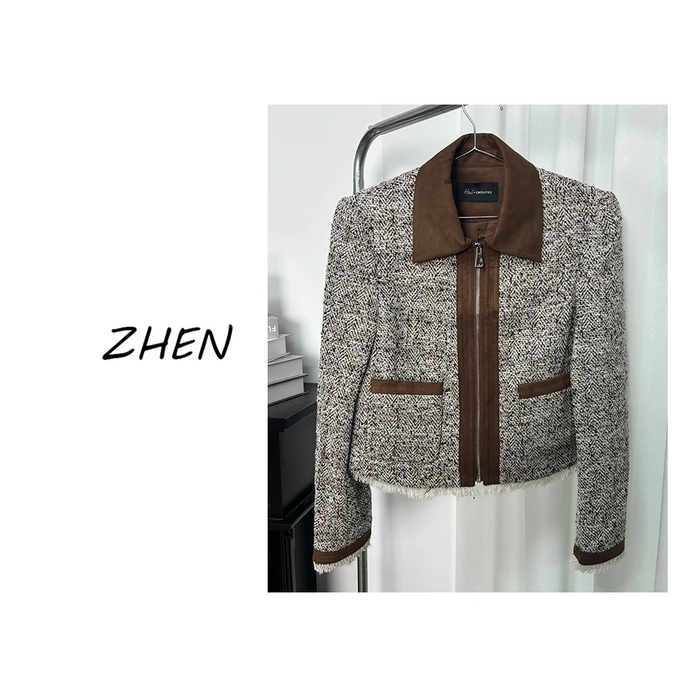 【ZHEN】K0566 2025新款时尚气质修身显瘦小众设计师款时尚套装女