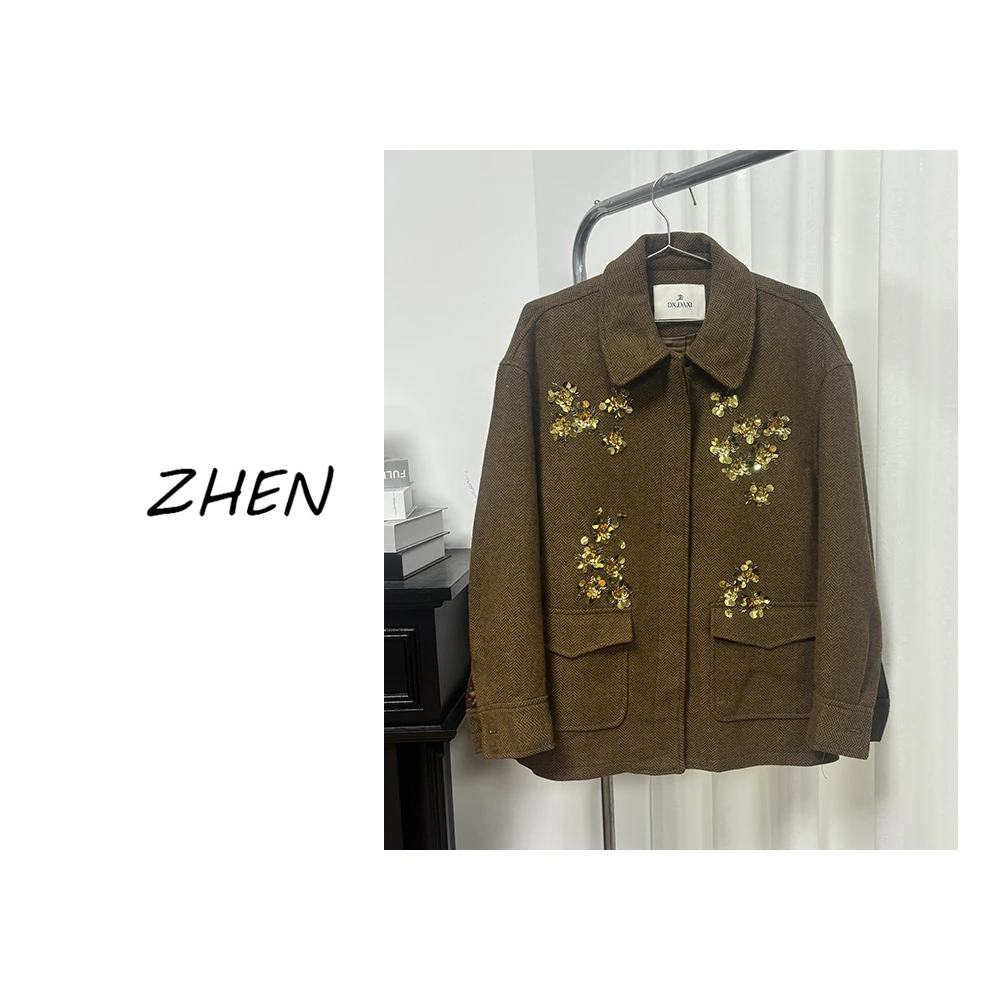 【ZHEN】K0904 2025新款西装外套职场风小众设计师款