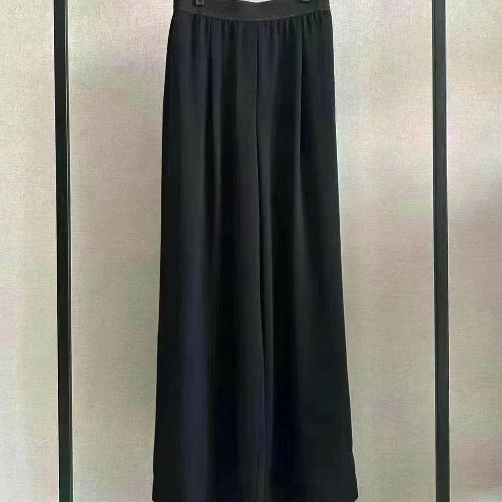 不调换5100265黑色宽腿裤