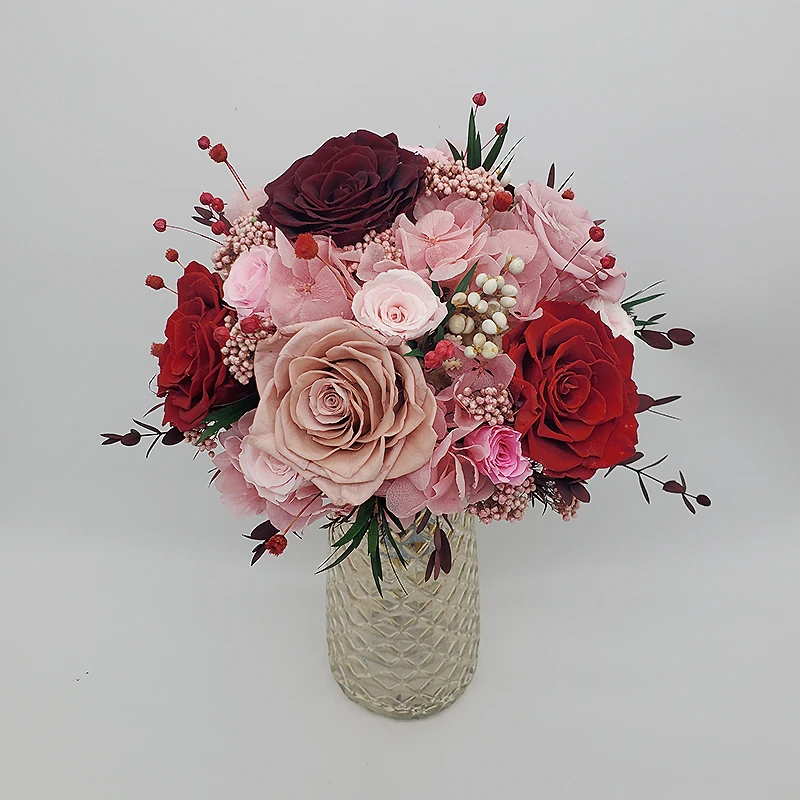 手捧花新娘韩式婚礼结婚领证进口永生花束婚纱拍照道具手捧花