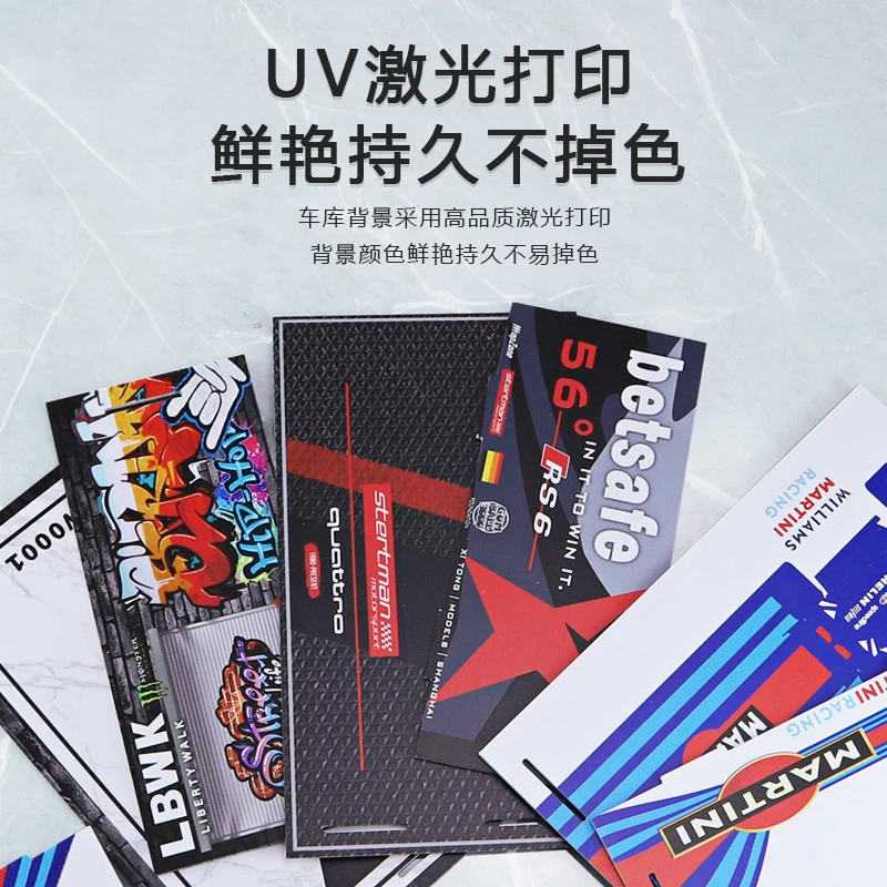 【定做】适配1:24停车场摆件汽车模型展示场景PVC仿真底座礼品