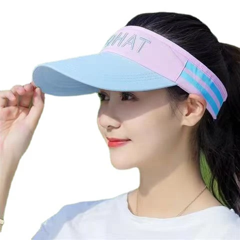 百搭太阳帽女男女通用空顶帽防晒帽无顶防晒遮阳俏皮户外风感波粒