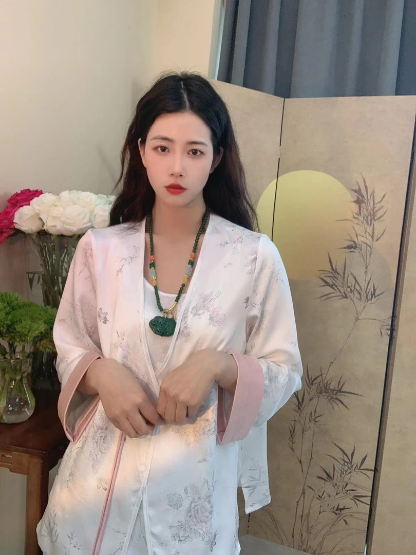 九月   烫金外披   新款提花中式国风显瘦外套