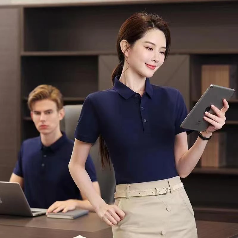 新疆棉男女同款棉polo衫/商务/翻领/工作/休闲/时尚/短袖/t恤夏季