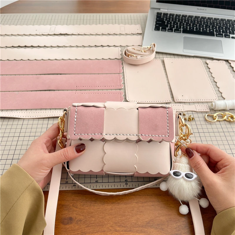 手工包包diy材料包女包小众饼干包枕头包小方包单肩斜挎包活动ins