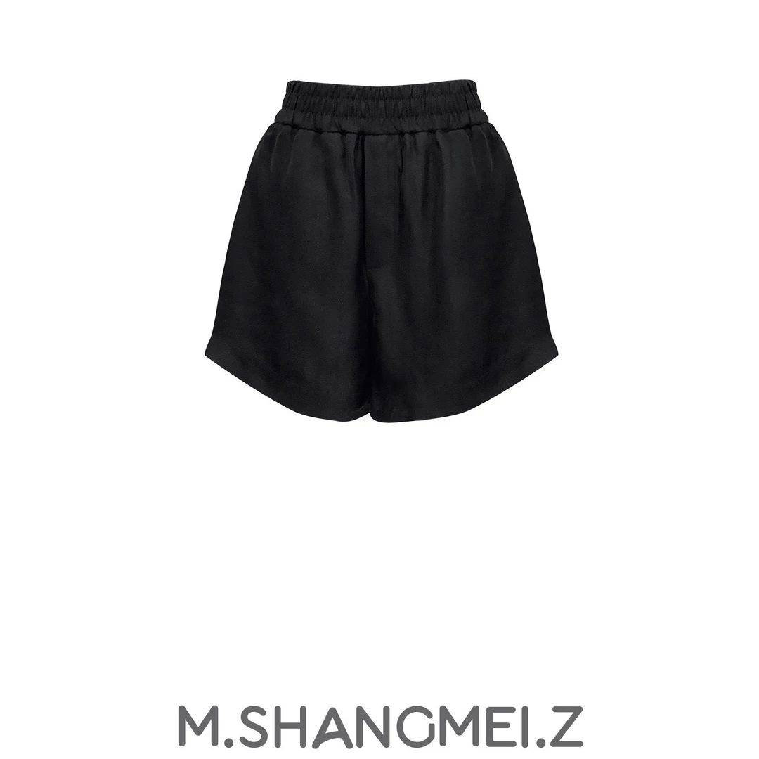 M.SHANGMEI.Z/沐熙美大哥推荐{简约休闲}时尚百搭中性风短裤x0399