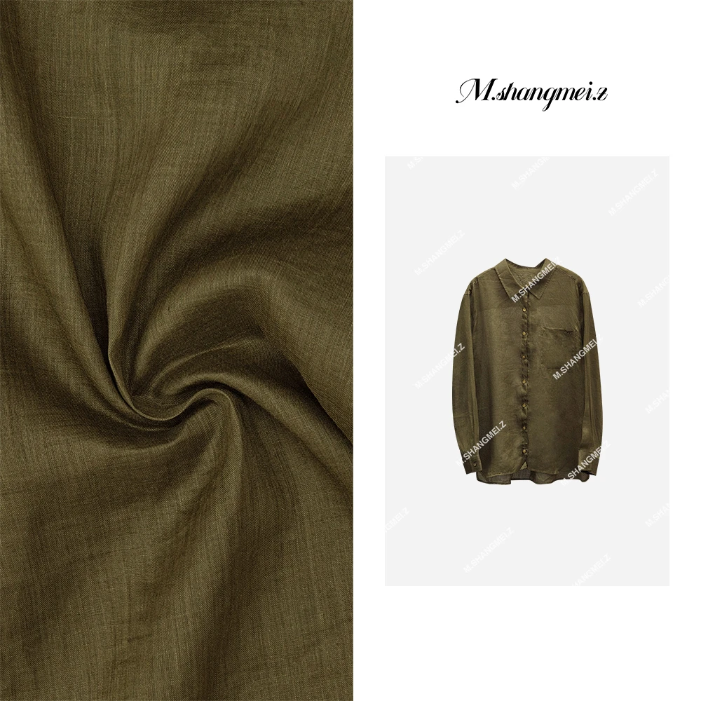 M.SHANGMEI.Z/沐熙美大哥时尚复古宽松休闲ins设计感衬衣X050521