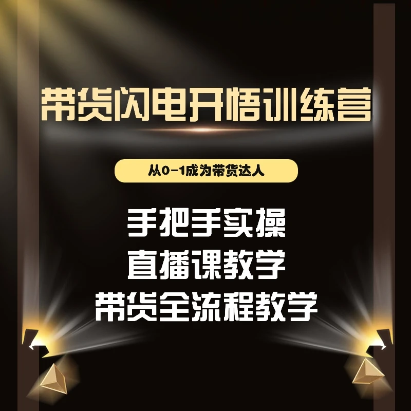 带货闪电开悟训练营（视频+图文）A