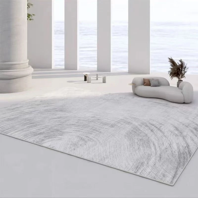 居家好物2*3米冰川灰百搭卧室客厅茶几地毯-水晶绒防滑防潮加厚