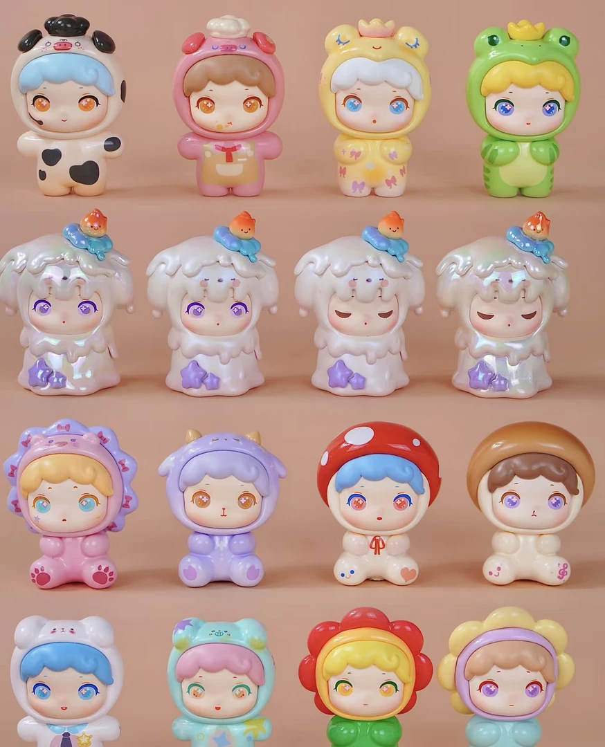 【阿V专属】官方正品潮玩NII上班咯都市宝宝系列萌粒盲盒摆件（吃鱼）