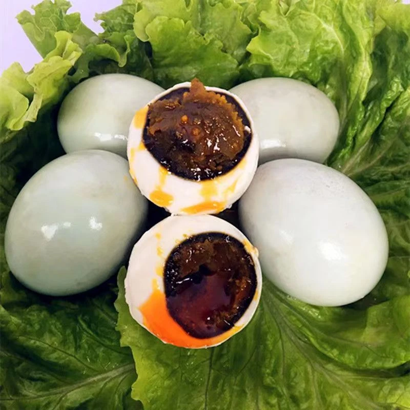 正宗东北风味臭鸭蛋农家手工腌制臭鸭蛋咸淡适中闻着臭吃着香