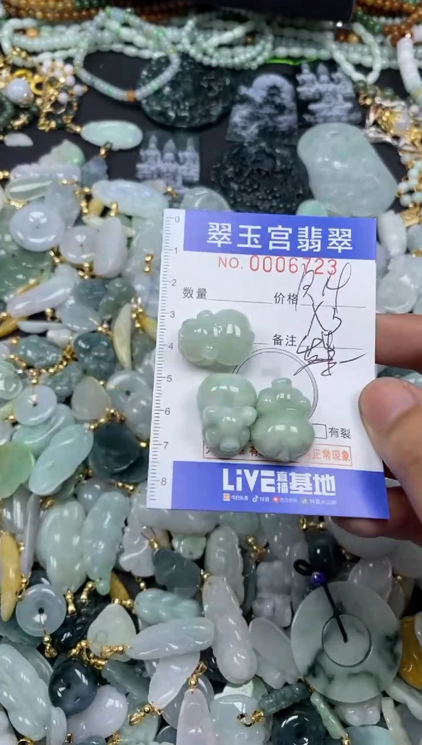【闪购商品】翡翠颈饰未镶嵌0006723多样性发其一