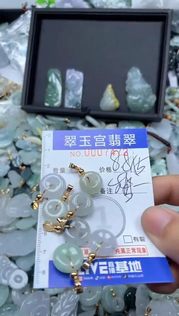 【闪购商品】翡翠颈饰未镶嵌0007472多样性发其一