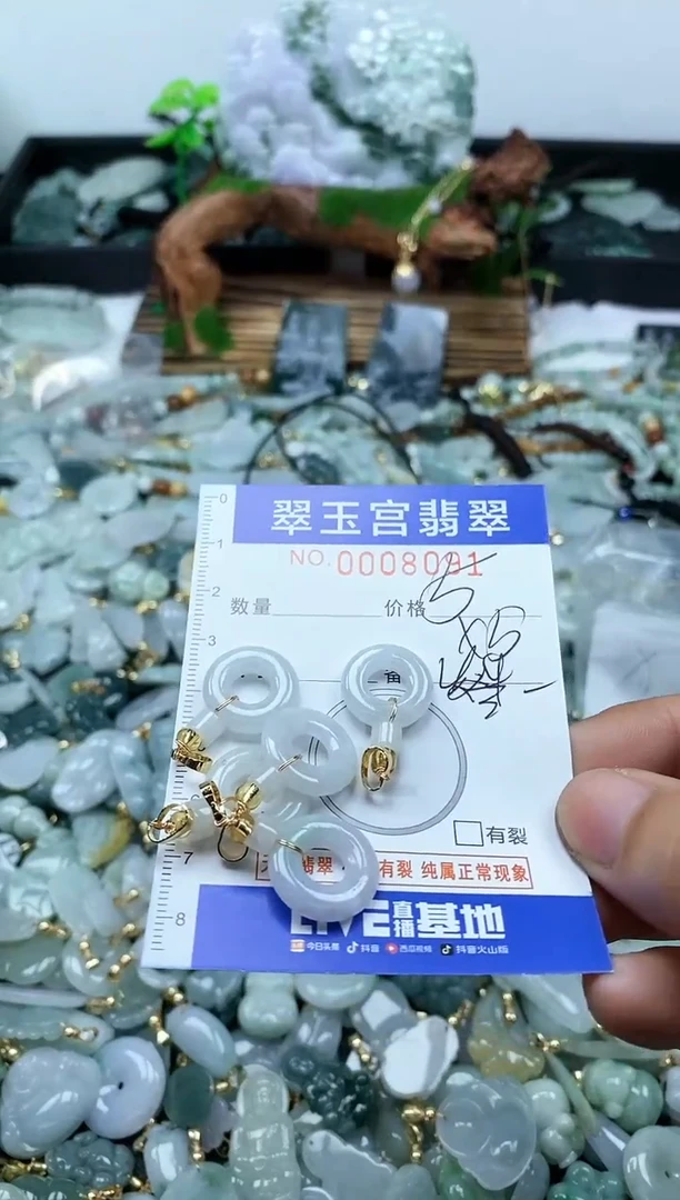 【闪购商品】翡翠颈饰未镶嵌0008091多样性发其一