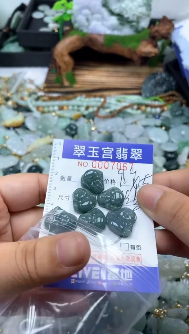 【闪购商品】翡翠颈饰未镶嵌0007067多样性发其一