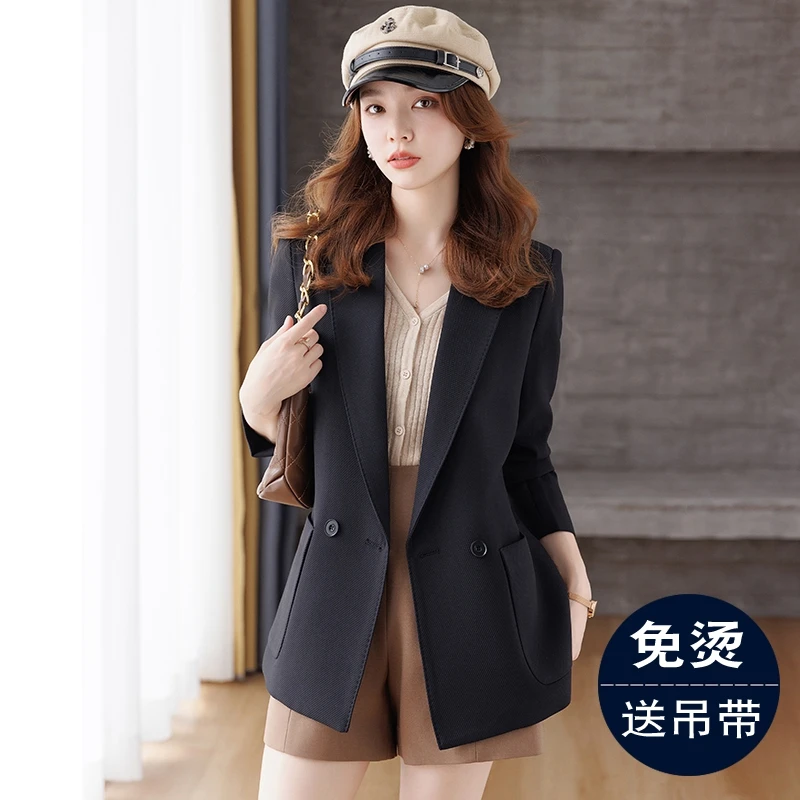黑色韩版西装外套女2025新款秋冬季高级感炸街上衣气质休闲小西服