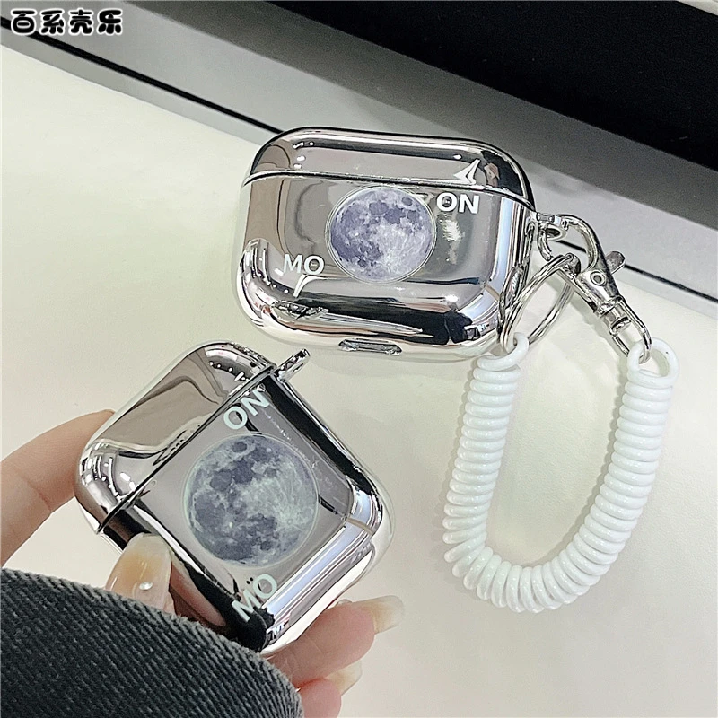 创意小众airpods3代电镀耳机套airpodspro带挂绳2/3代苹果蓝牙套