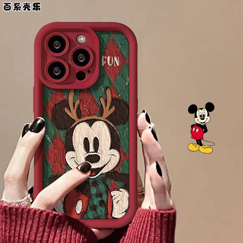 菱格米奇天眼阶梯苹果华为女款vivo/oppo小米iPhone15pro手机壳