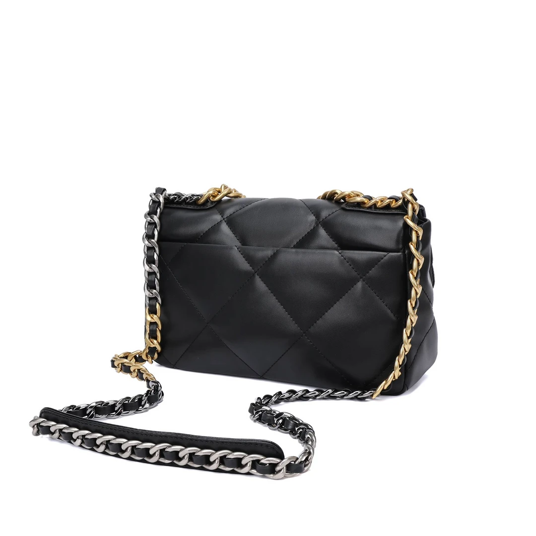 04（全新未拆封）轻奢时尚潮流百搭手提单肩斜跨黑色女款包包