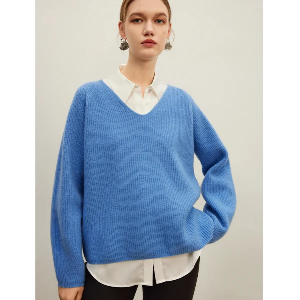 【小余专属】时尚百搭绵羊毛针织衫女2023修身套头衫Y733302782
