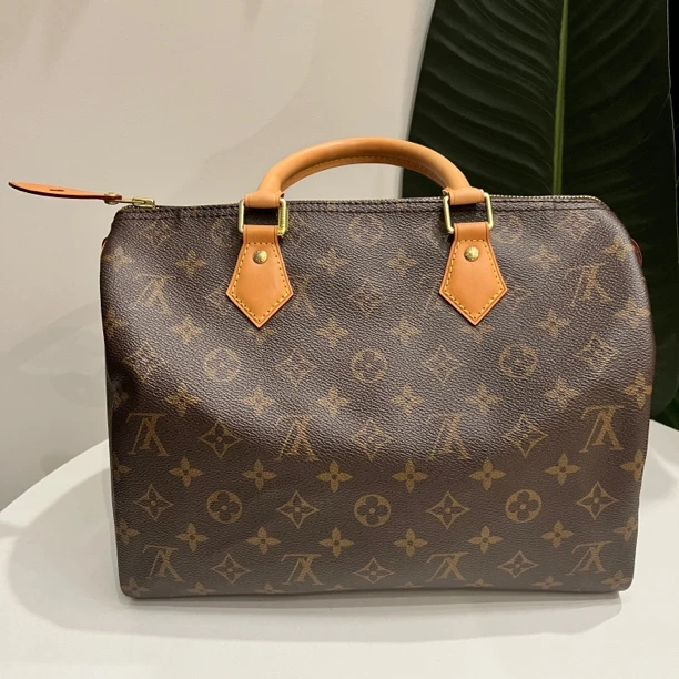 95新  原始成色LV Speedy30无肩带款 尺寸30×20×17