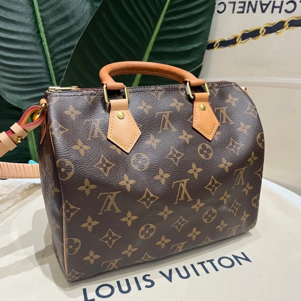 95新 LouisVuitton/路易威登 98新全原Speedy25手提款 波士顿