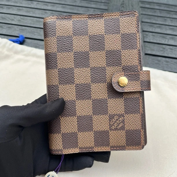 95新 LouisVuitton/路易威登 棋盘格手帐本小卡包