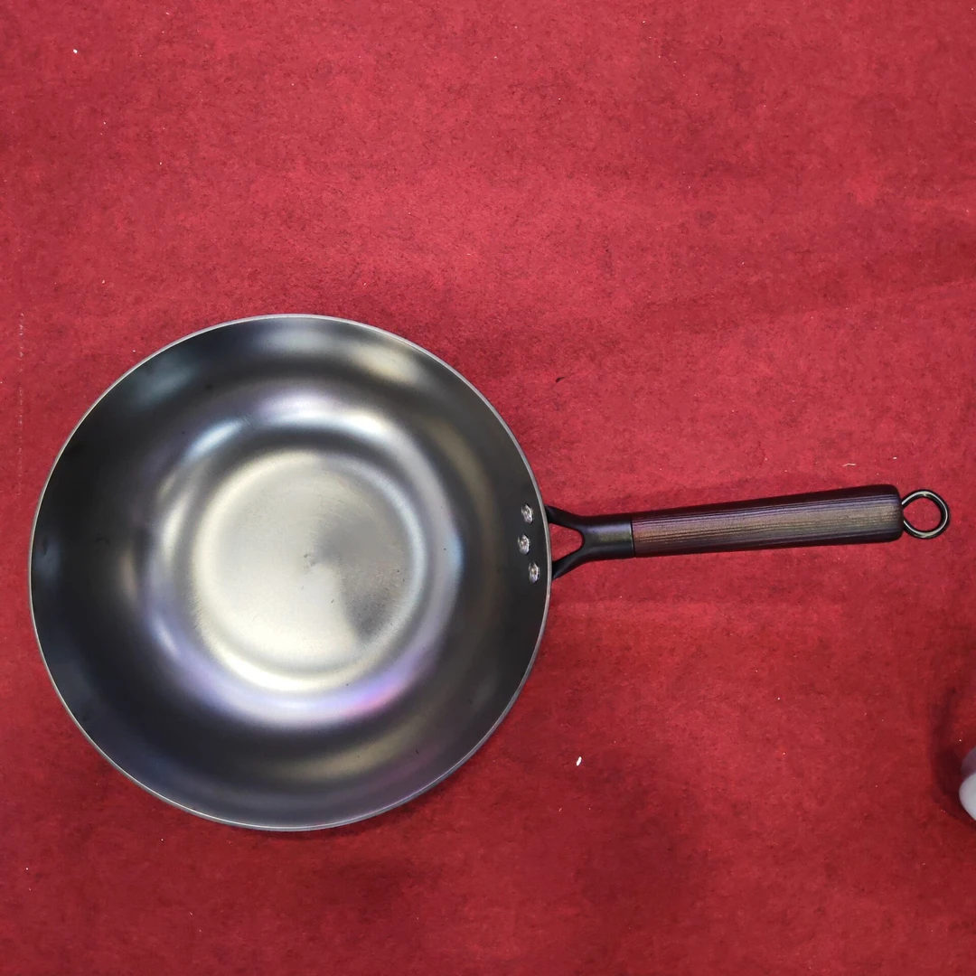 I 居家日用【展会专享】橙妈推荐30cm平底铁锅炒锅套装