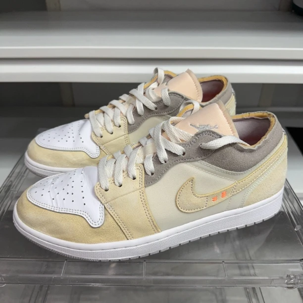 43码 aj1材质拼接复古 成色不错