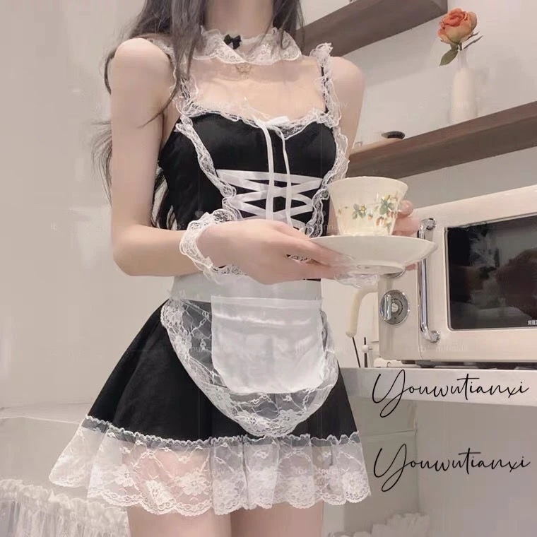 性感女仆制服套装纯欲女装诱惑情调睡衣吊带趣味内衣睡衣女套装