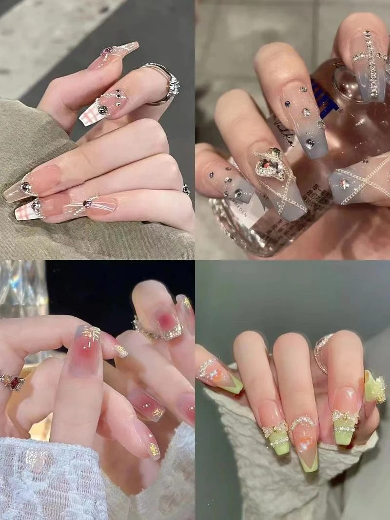 【过款链接 下单备注编码】手工穿戴甲  孤品过款 默认微瑕
